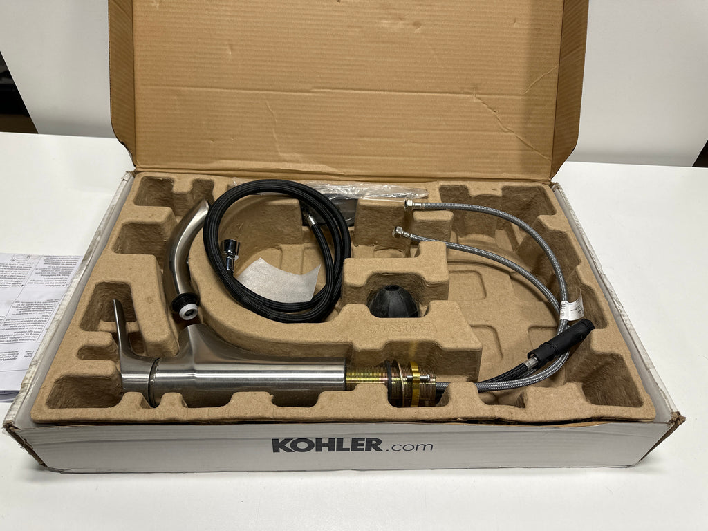 Used KOHLER K-30468 Rival Pull-out Kitchen Sink Faucet with Two-function Sprayhead