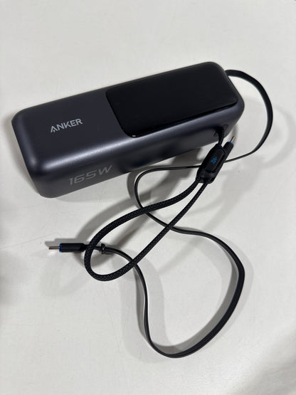 See Desc Anker - Laptop Power Bank (25K, 165W, Built-In and Retractable Cables) - Black