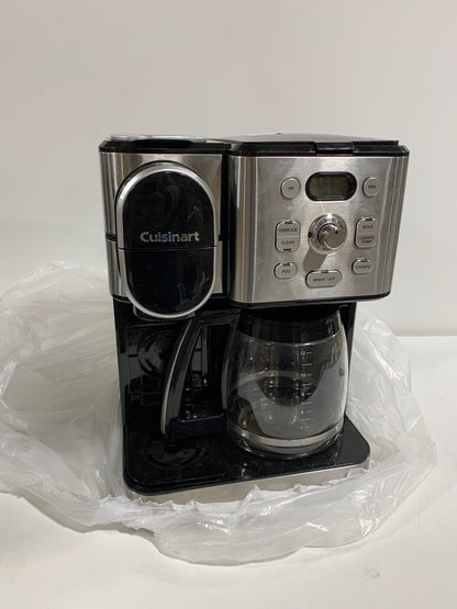 Used Cuisinart - 12 Cup 2-In-1 Coffee Center Coffeemaker - Black Stainless Steel