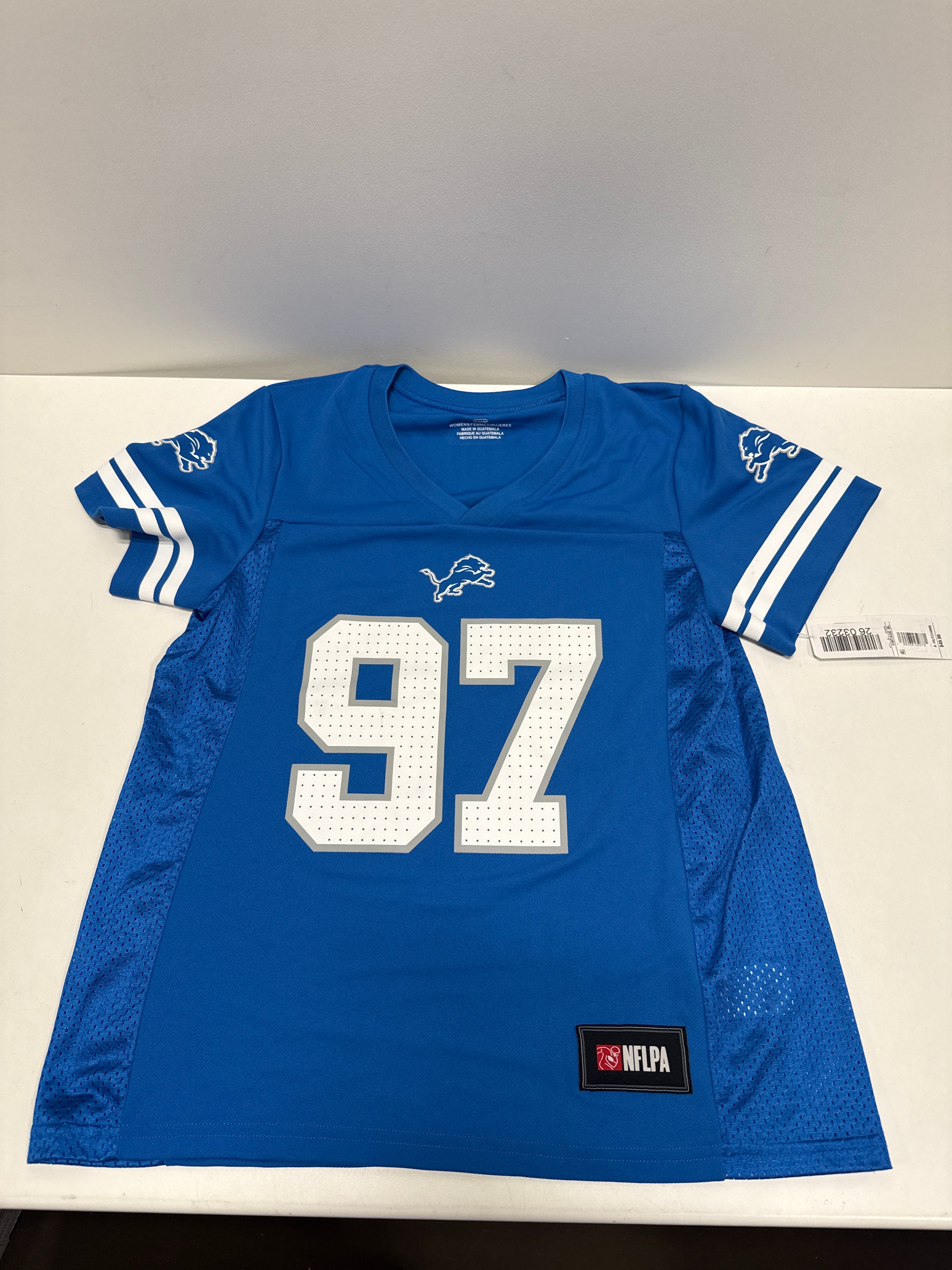 NFL Detroit Lions Hutchinson 97 Womens Short Sleeve Jersey