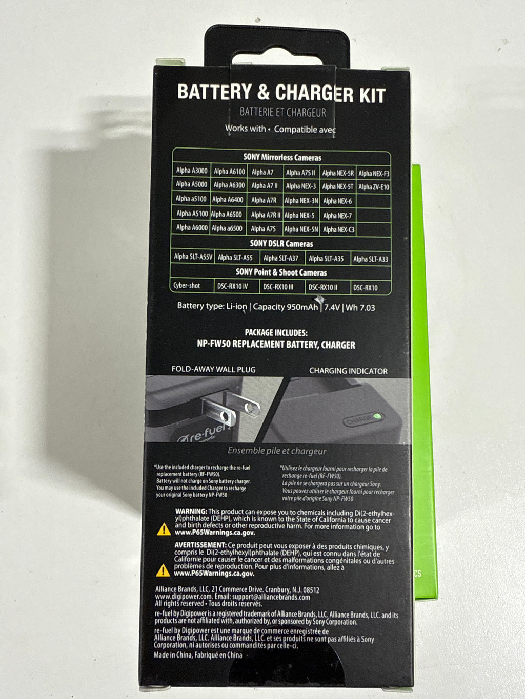 3 Digipower - Digital Camera Battery & Charger Kit Replacement for Sony NP-FW5 - *Cameras Camcorders & Drones