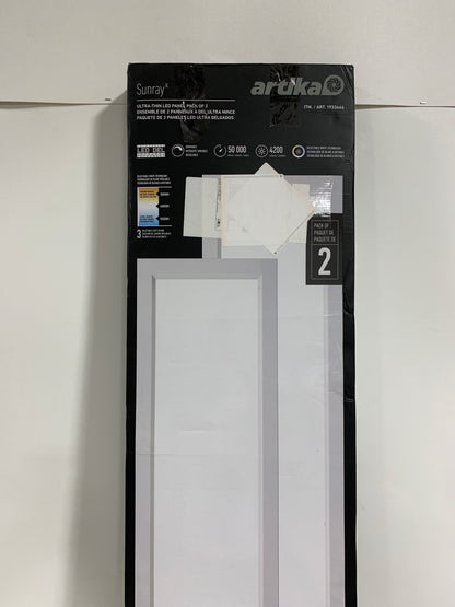 2 x Artika Sunray Ultra Thin LED Light Panel, White