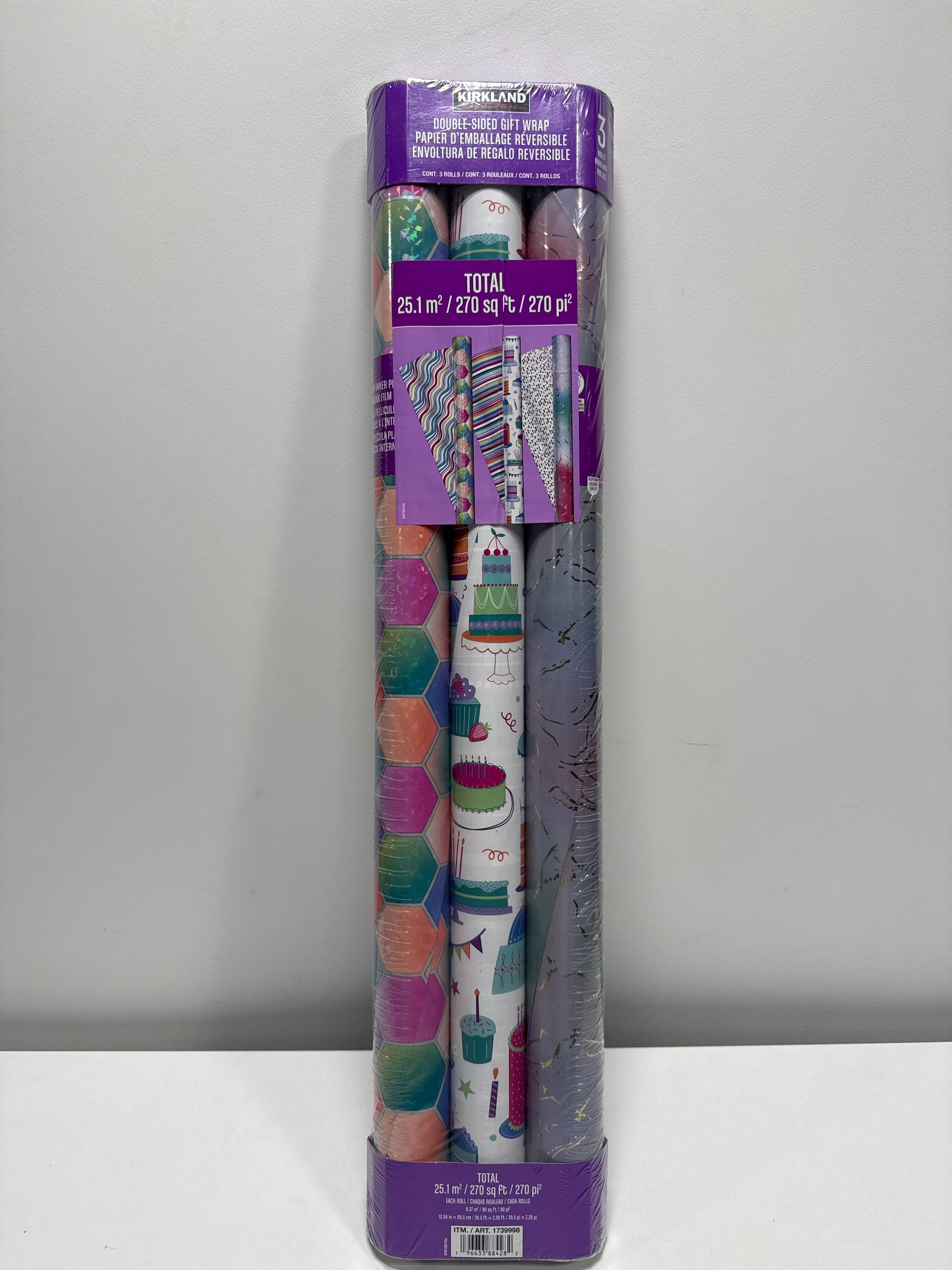 Kirkland Signature Double Sided Wrapping Paper 3-pack - *Christmas & Seasonal