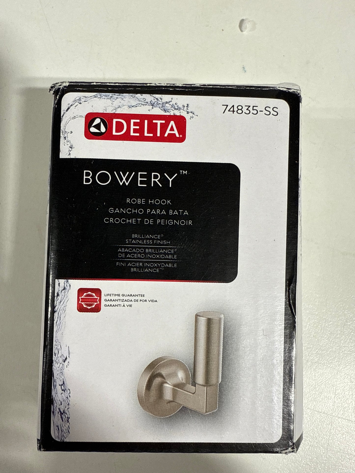 Delta 74835 Bowery Single Robe Hook Brilliance Stainless