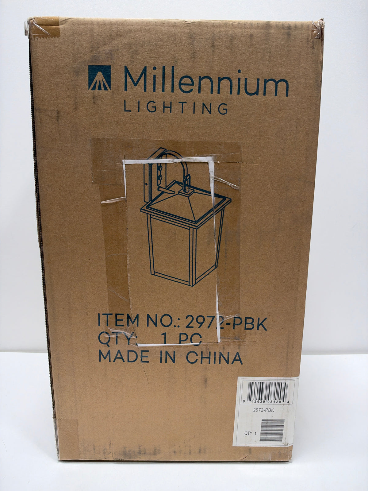 Millennium Lighting Fetterton 18 Inch Tall 2 Light Outdoor Hanging Lantern Fetterton - 2972-PBK - Transitional