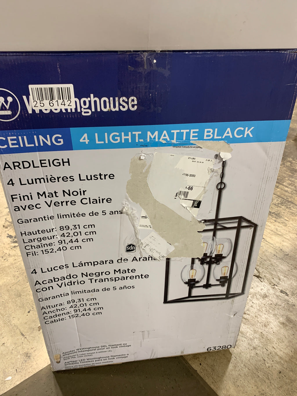 WestinghouseLighting 6328000 4 Light Ardleigh Indoor Chandelier - *Lighting & Electrical