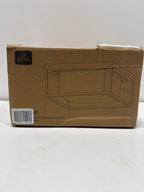 Globe Electric 1-Light Matte Black Outdoor Flush Mount with Frosted Glass