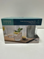 4 x Emory 15 Ounce Double Old Fashioned Clear Glass Set