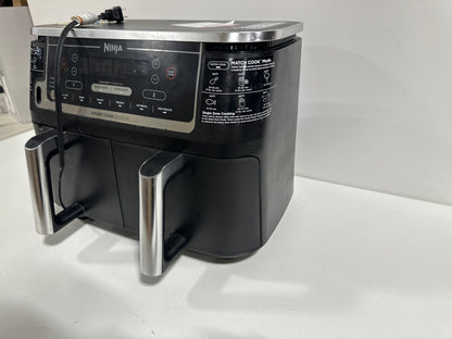 Used See Desc Ninja DZ550 Foodi 10 Quart 6-in-1 DualZone Smart XL Air Fryer