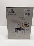 Air Fryer Bella 4qt Slim Evergood Ceramic Nonstick Oatmilk