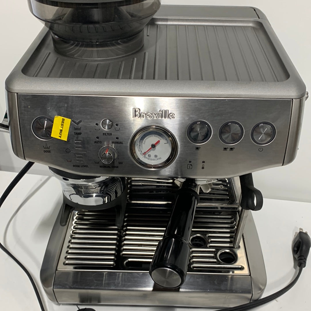 Used Breville - the Barista Express Impress Espresso Machine - Brushed Stainless Steel