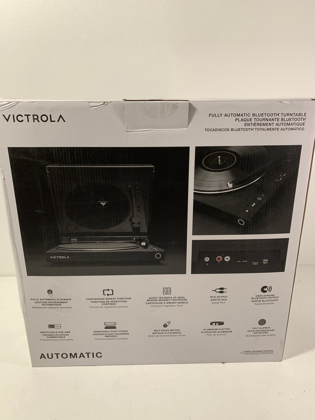 Victrola Vpt-800 Automatic Turntable with Bluetooth - Black