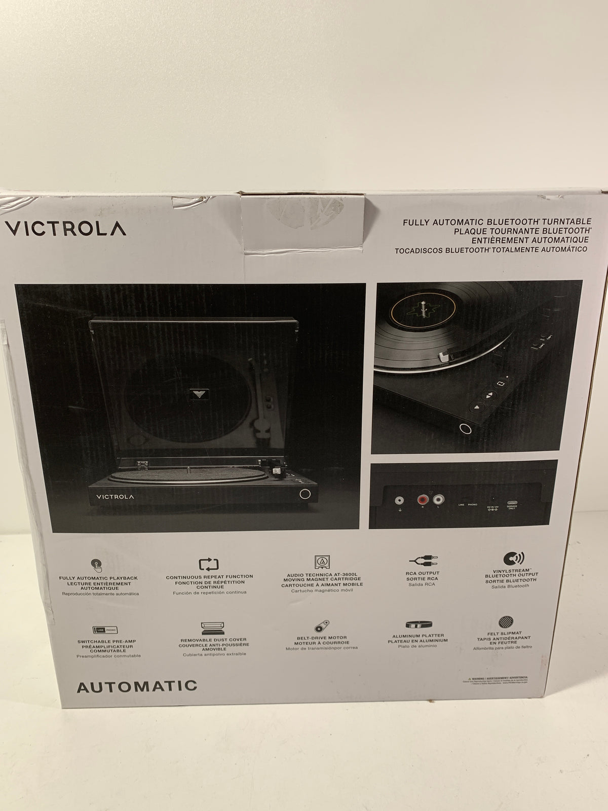 Victrola Vpt-800 Automatic Turntable with Bluetooth - Black