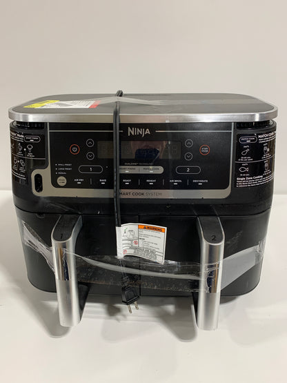 Used See Desc Ninja DZ550 Foodi 10 Quart 6-in-1 DualZone Smart XL Air Fryer