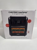 See Desc Chefman - ExacTemp 12 Quart 5-in-1 Air Fryer with Integrated Smart Thermometer 28 Presets - Black - *Kitchen