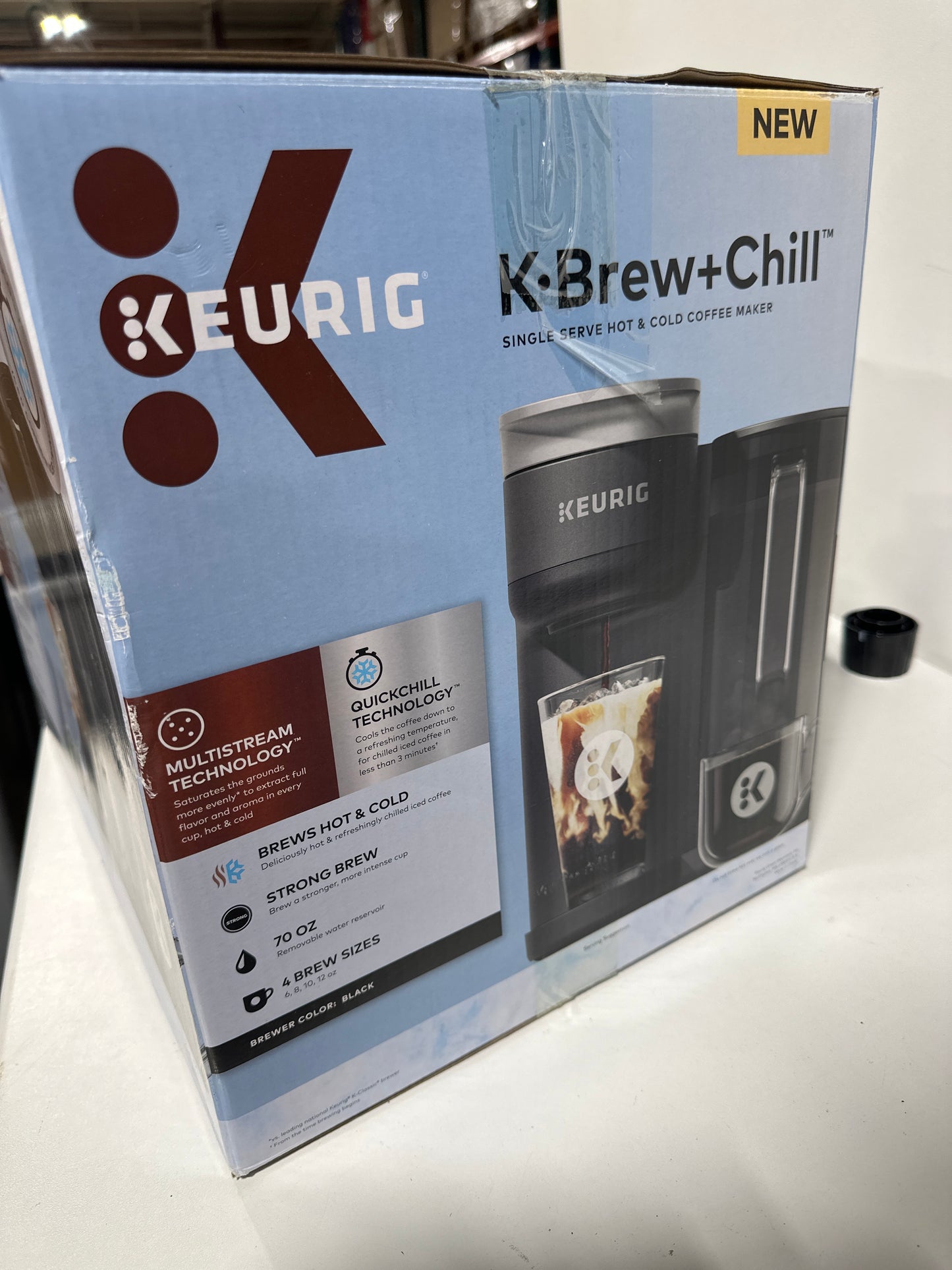 Keurig K-Brew+Chill Iced or Hot Single-Serve K Cup Coffee Maker Black