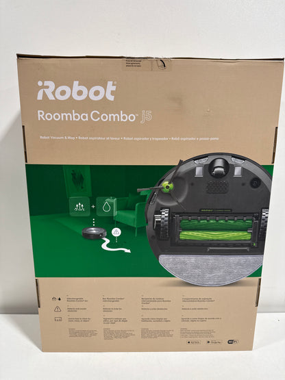 Used IRobot - Roomba Combo J5 Robot Vacuum and Mop - Graphite