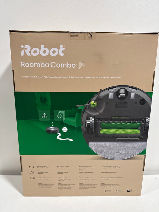 Used IRobot - Roomba Combo J5 Robot Vacuum and Mop - Graphite