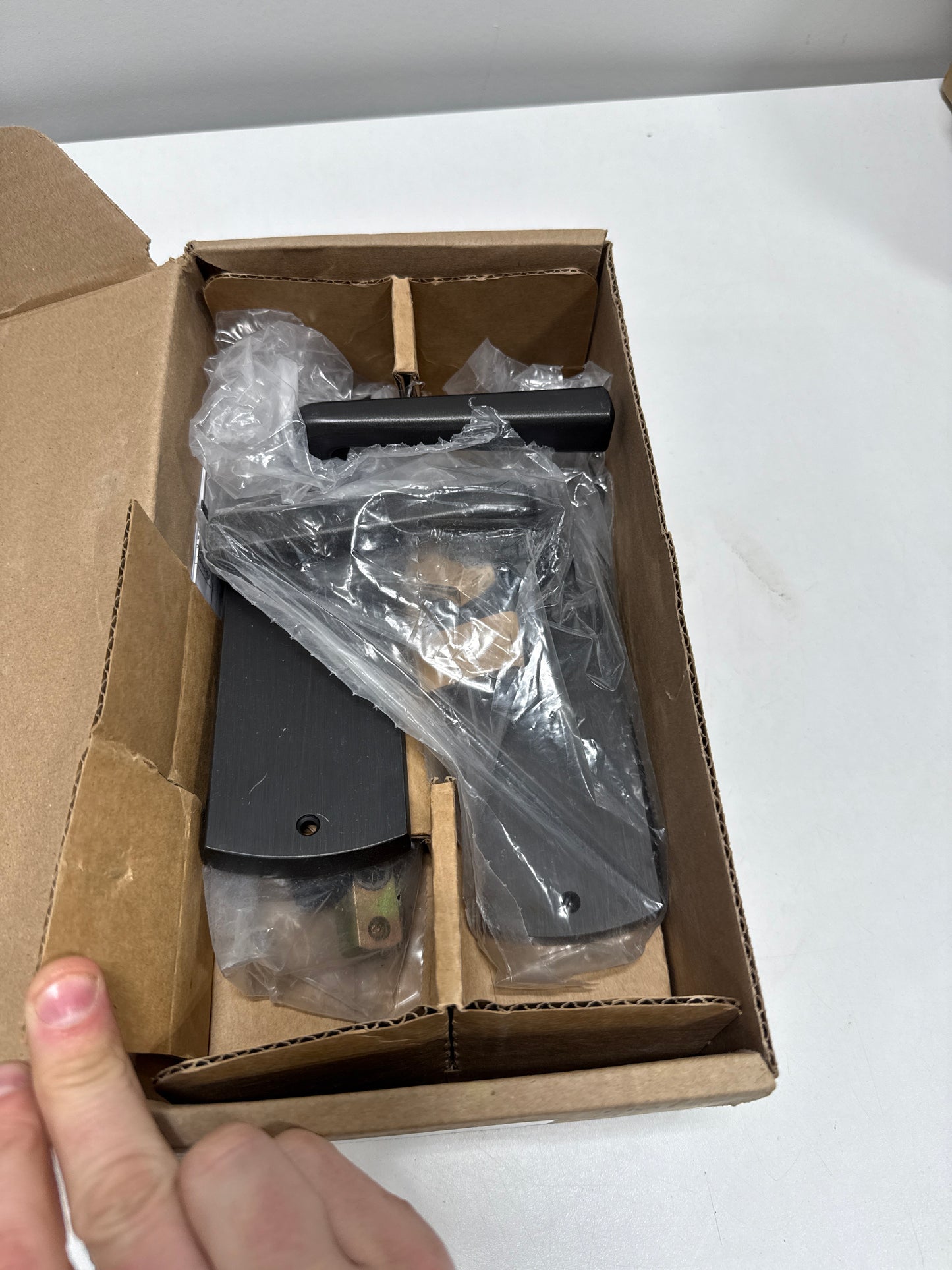 Emtek Link Emtek Passage, Sideplate Locksets Missoula Non-Keyed 9'', Cimarron Lever, MB