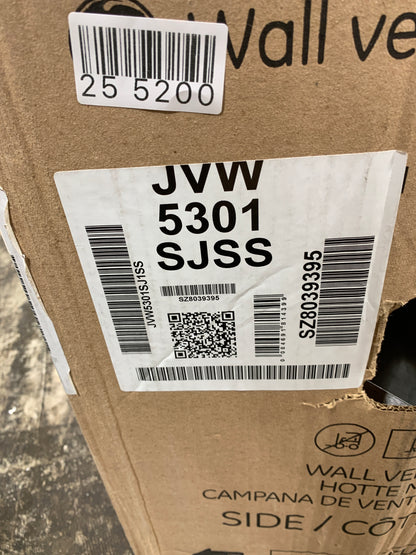 Scratch GE 30" Chimney Style Range Hood JVW5301SJSS