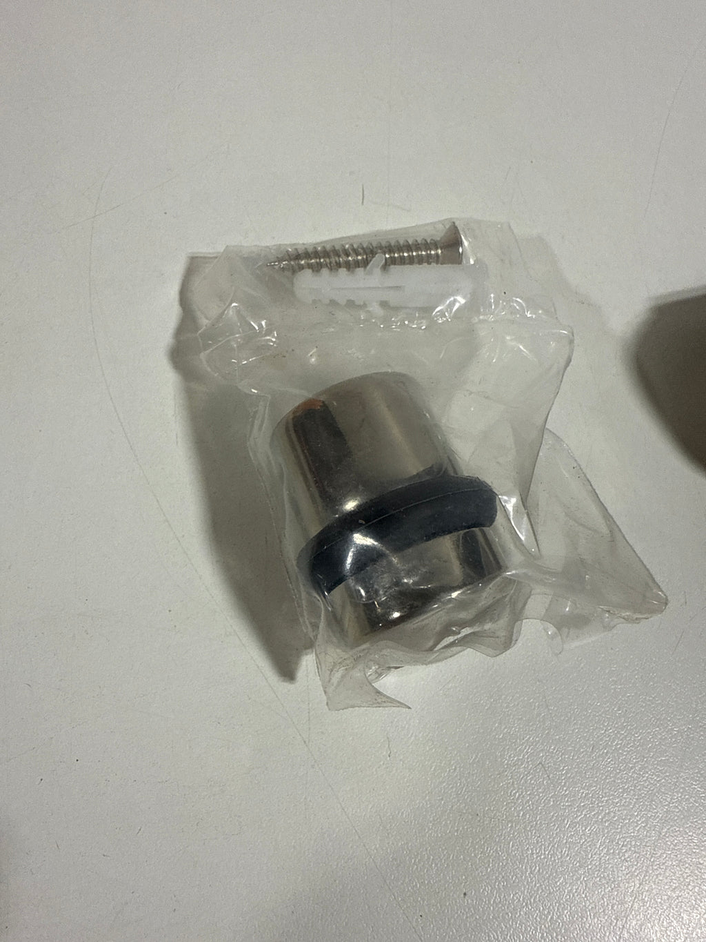 Emtek 225714 US14PVD Cylinder Floor Bumper - *Tools Hardware & Misc