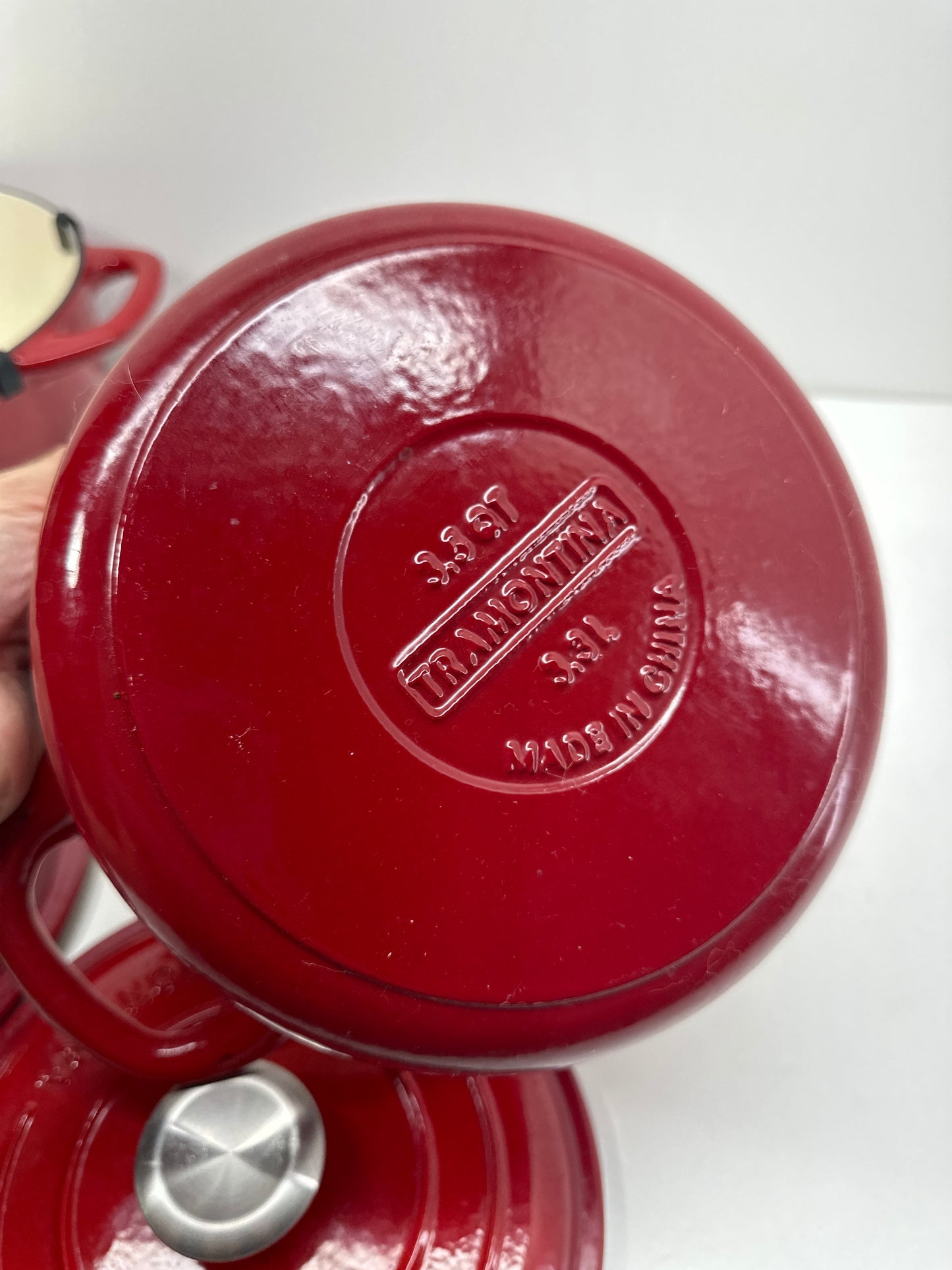 Used Tramontina Enameled Cast Iron Dutch Oven, 2-pack