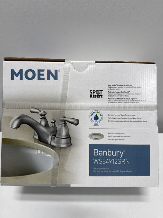 Moen CA84912SRN Double Handle Centerset Bathroom Faucet