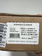 Baldwin EN.TUB.CFR Tube Single Cylinder Keyed Entry Door Lever Set with 5 Inch Rectangle Rose from the Reserve Collection Venetian Bronze Door