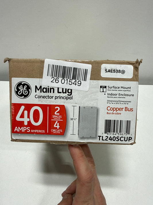 PowerMark Gold 40 Amp 2-Space 4-Circuit Indoor Single-Phase Main Lug Circuit Breaker Panel