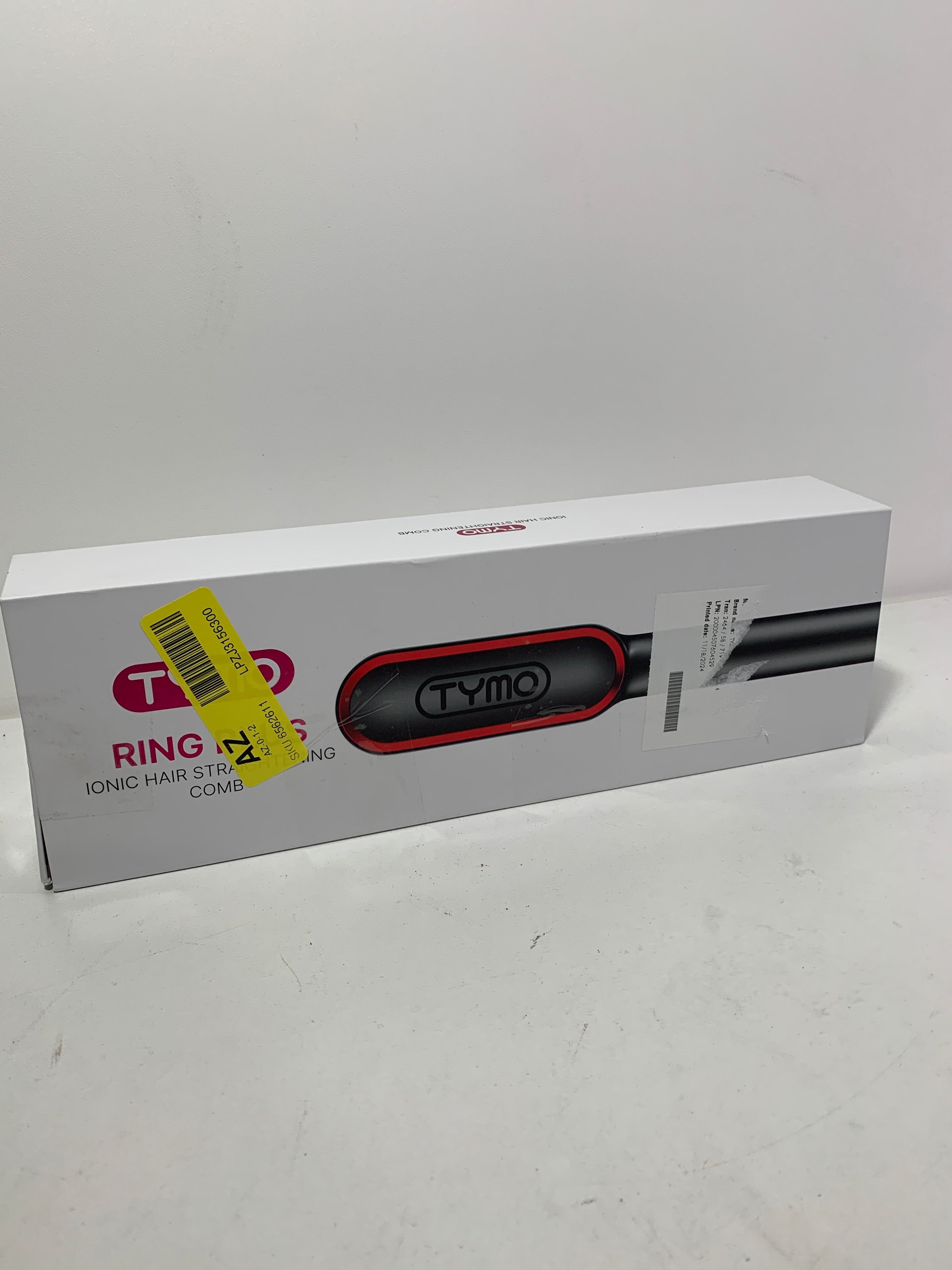 TYMO Ring Plus IONIC Hair Straightening Comb - Gray - *Health & Beauty