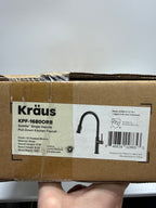 KRAUS Sellette Single Handle Pull-Down Kitchen Faucet with Deck Plate in Oil Rubbed Bronze, KPF-1680ORB