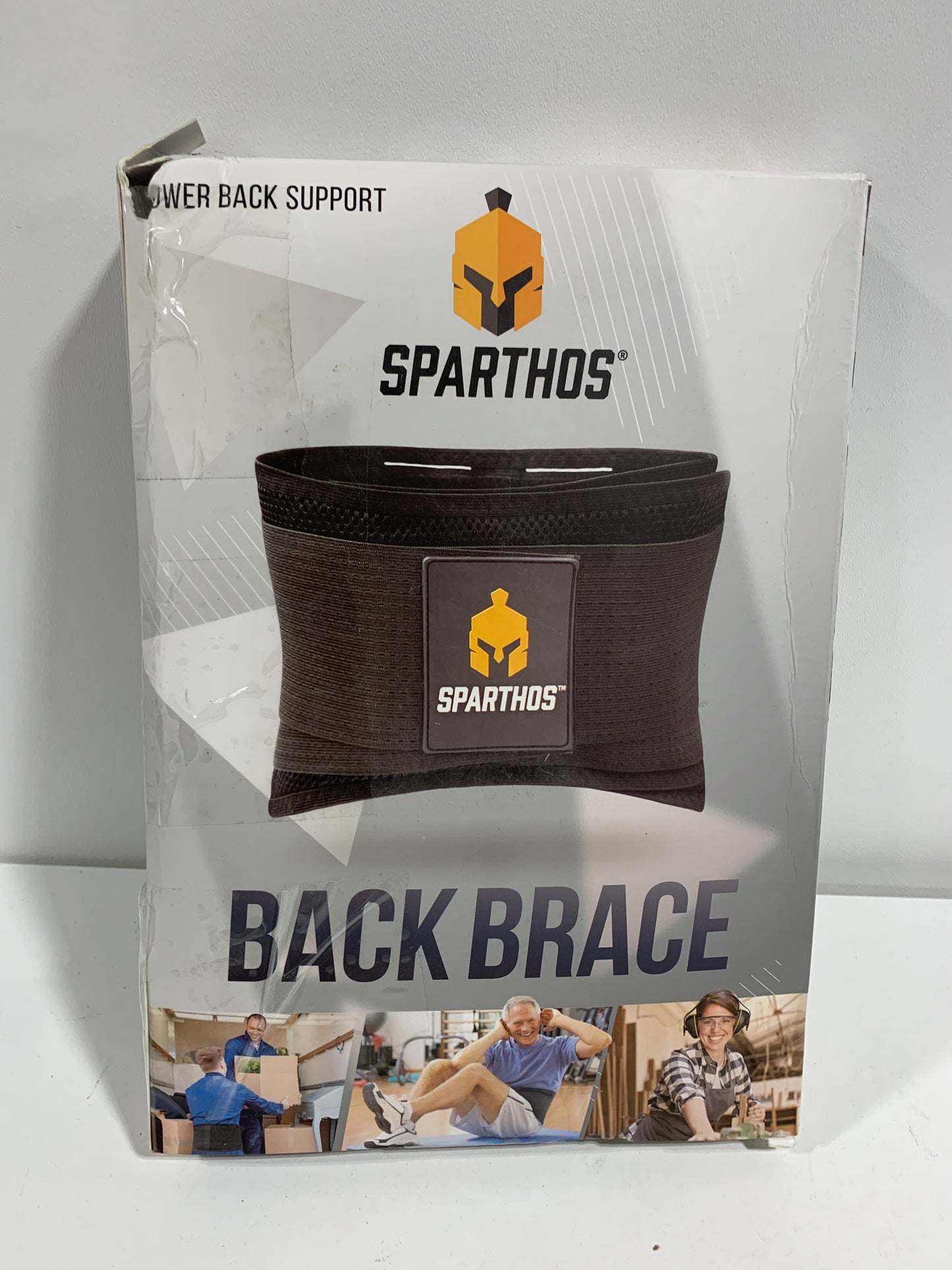 Sparthos Back Brace for Lower Back Pain - Immediate Relief from Sciatica Herniated Disc Scoliosis - Breathable + Lumbar