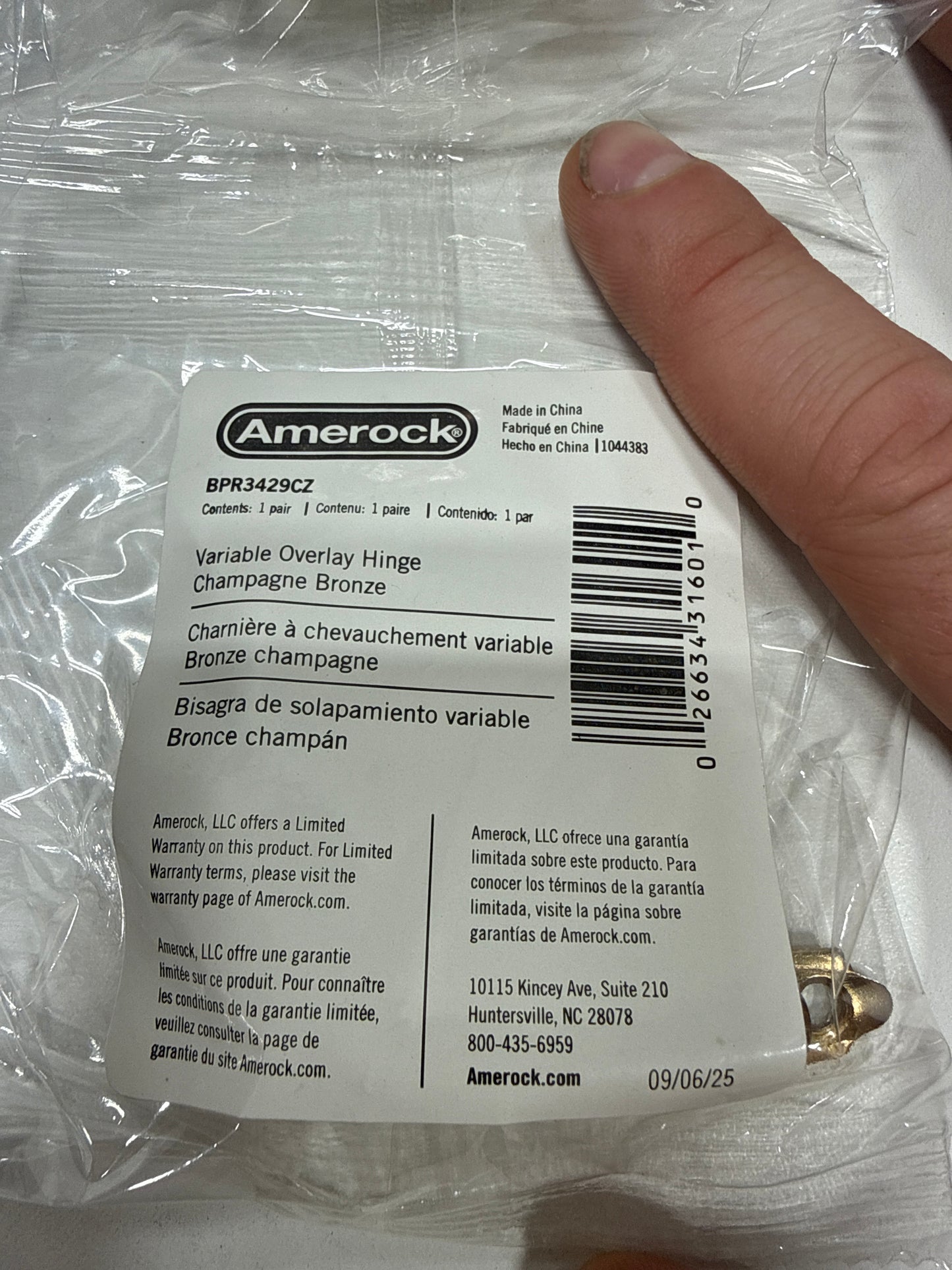 14 Pairs - hampagne Bronze Variable Overlay Self Closing Face Mount Cabinet Hinge (2-Pack) - *Tools Hardware & Misc