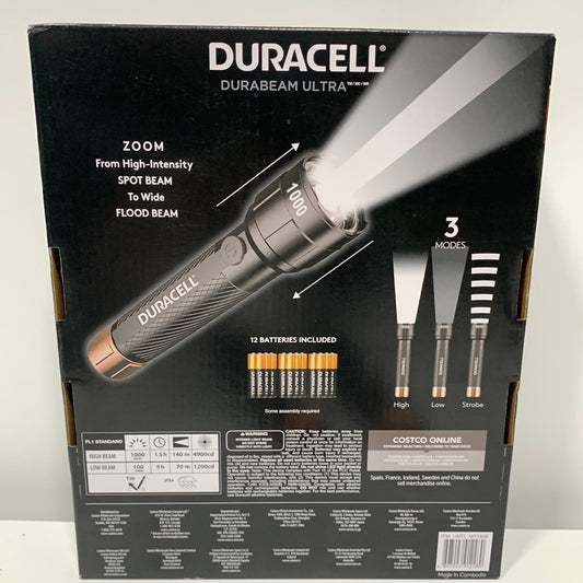 DURACELL Ultra LED Flashlight 1000 Lumens 3-Pack
