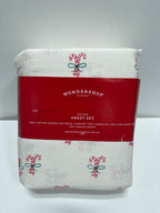 King Christmas Holiday Cotton Sateen Sheet Set Candy Canes - Wondershop - *Bedding
