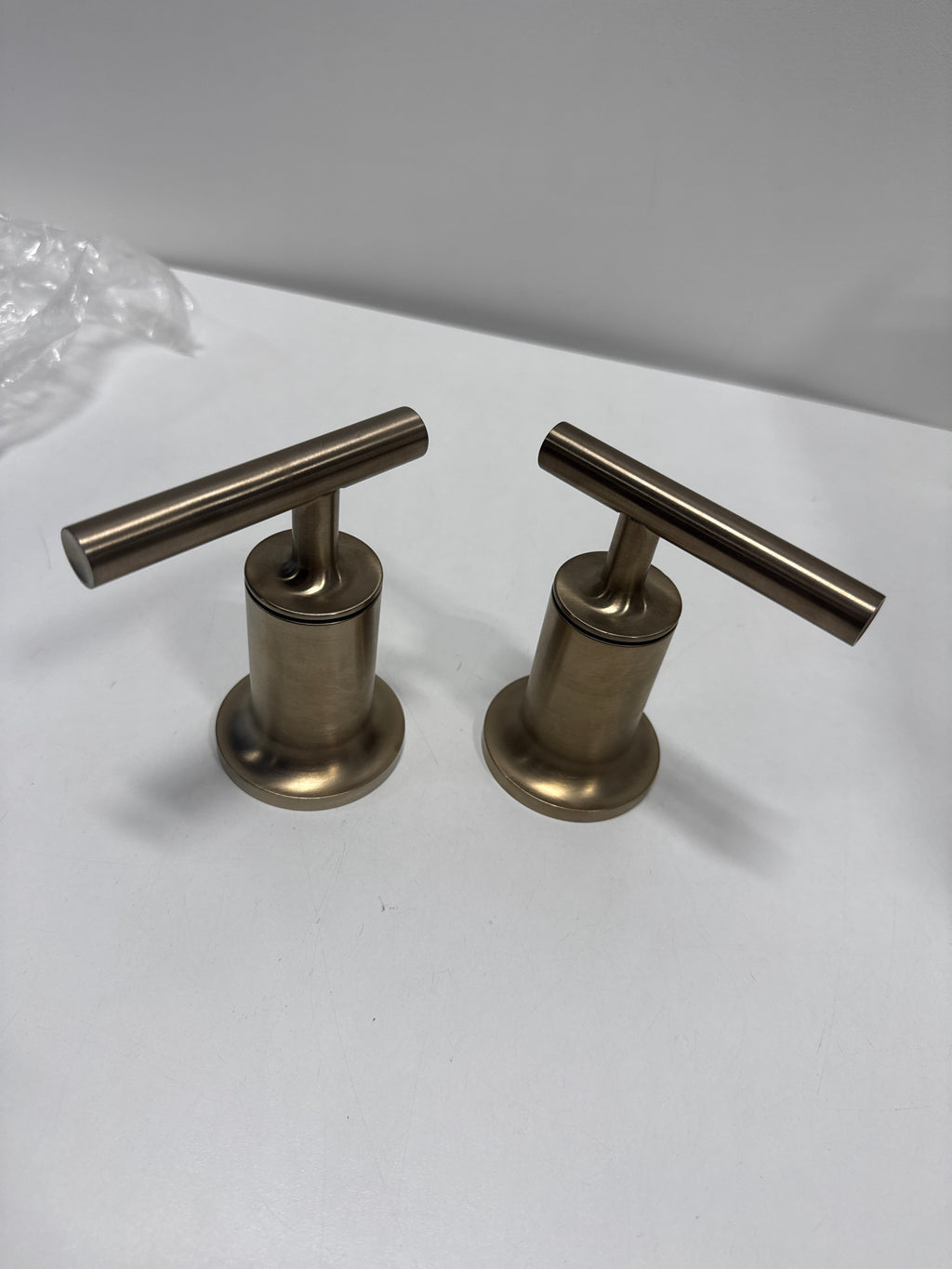 Scratch - Purist Tub Faucet Handle Trim, Vibrant Brushed Bronze