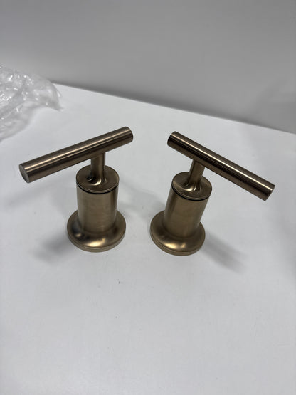 Scratch - Purist Tub Faucet Handle Trim, Vibrant Brushed Bronze