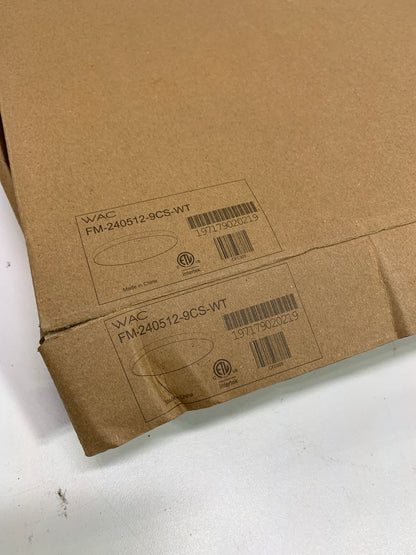 WAC Lighting FM-240512-9CS-WT Edgeless Round LED 12 Inch White Flush Mount