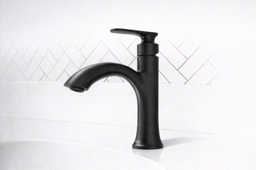 Moen Ellicott Single Handle Bathroom Faucet Matte Black Finish