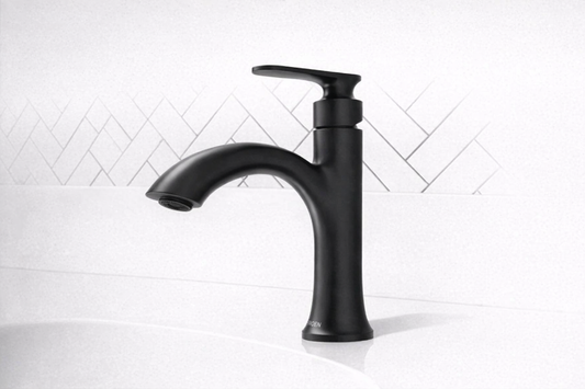 Moen Ellicott Single Handle Bathroom Faucet Matte Black Finish