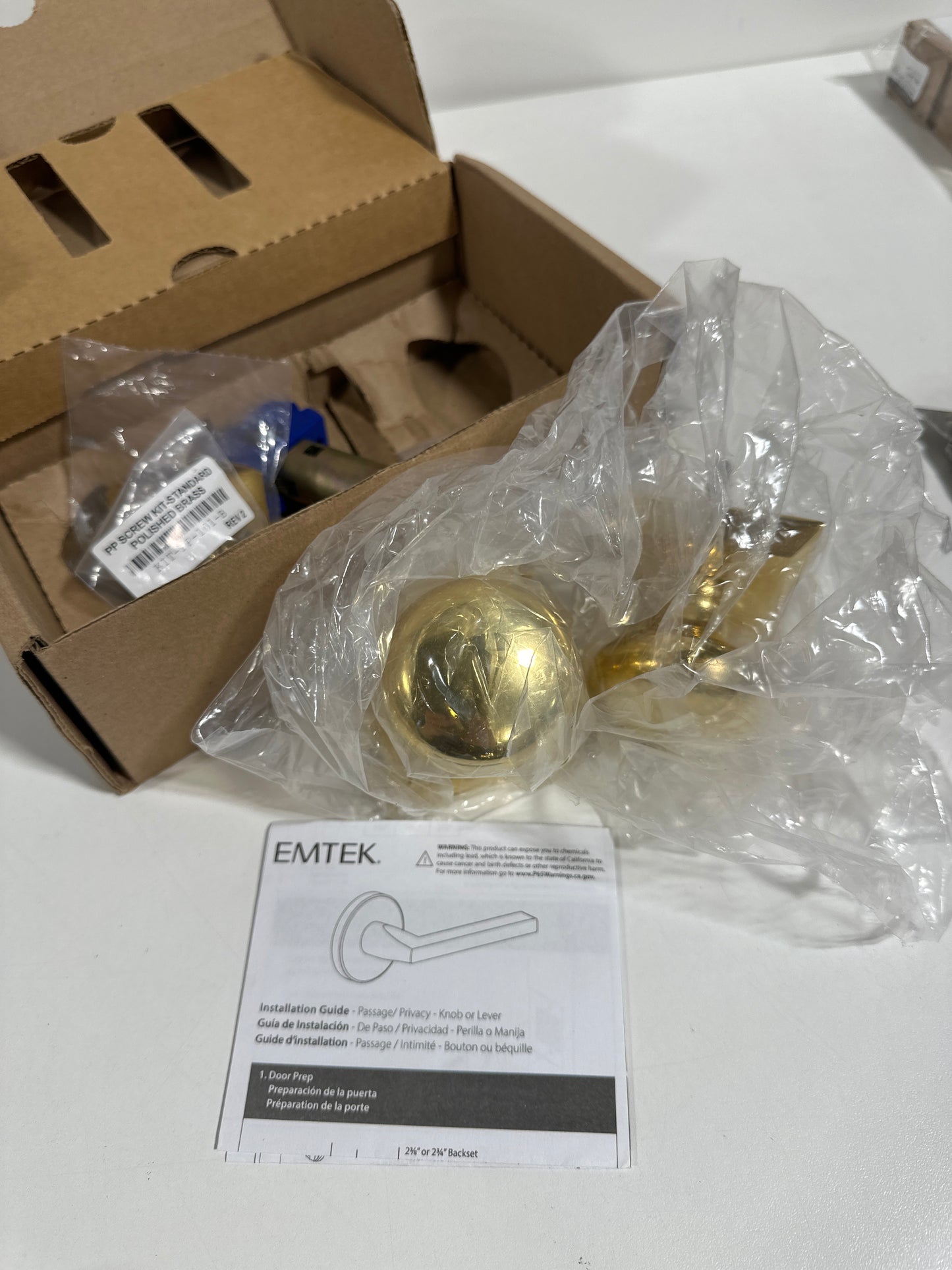 Emtek Providence Knob with Quincy Rosette 8131PUS3NL