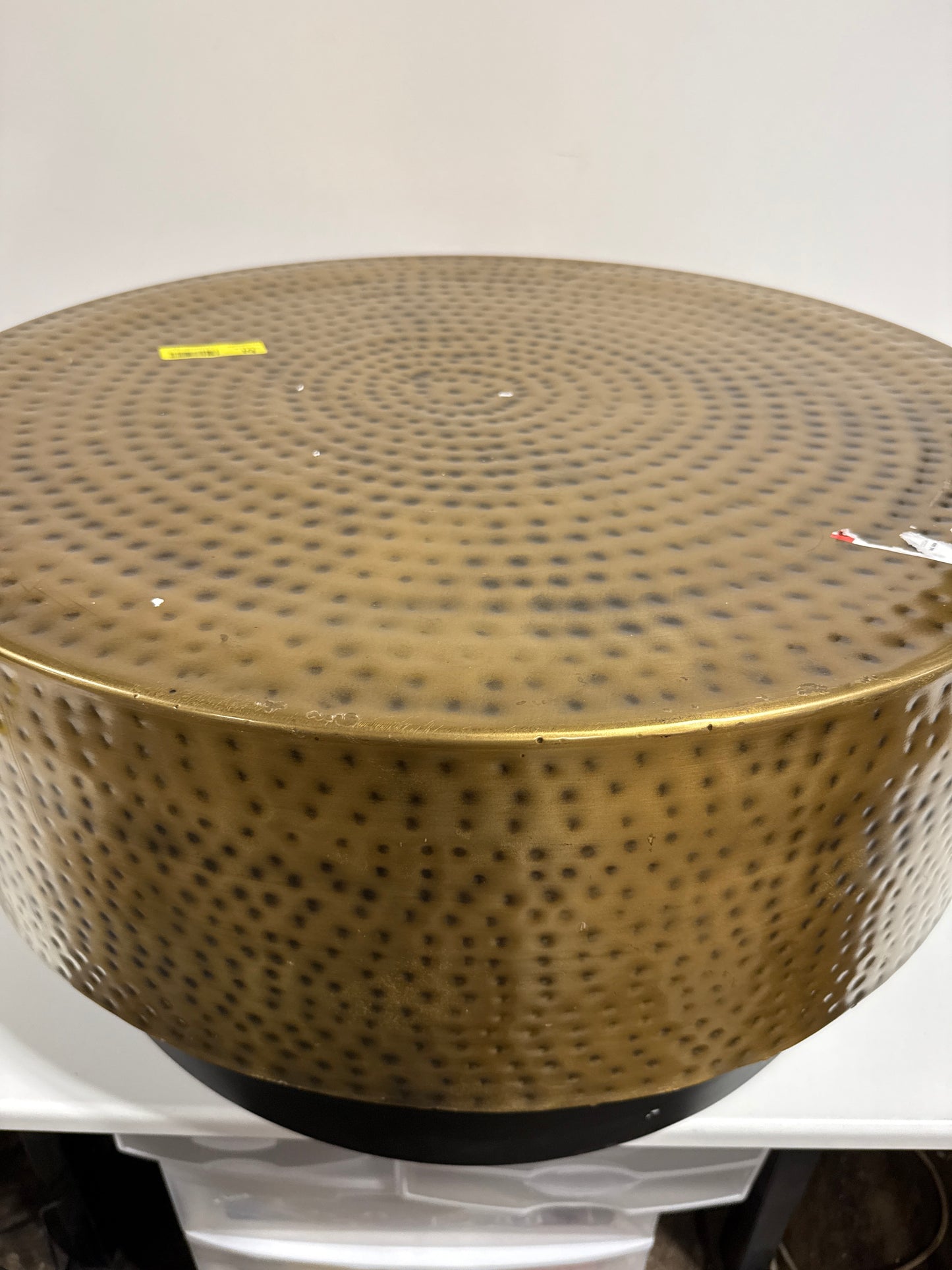 Scratch & Dent Simpli Home - Montrose Metal Coffee Table - Antique Gold /Black