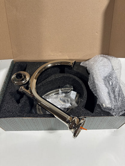 Brizo T67465-LHP Beauclere Deck Mounted Roman Tub Filler with Integrated Diverter and Hand Shower - Less Handles and Rough in Brilliance Polished