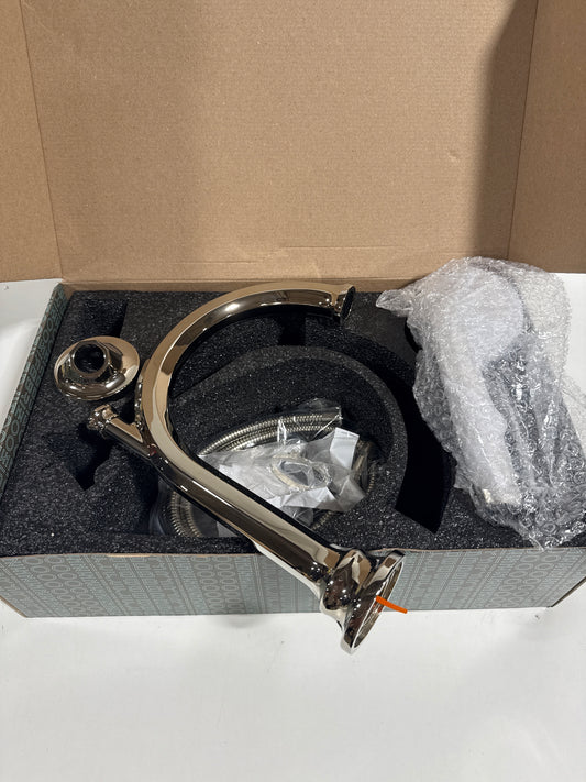 Brizo T67465-LHP Beauclere Deck Mounted Roman Tub Filler with Integrated Diverter and Hand Shower - Less Handles and Rough in Brilliance Polished