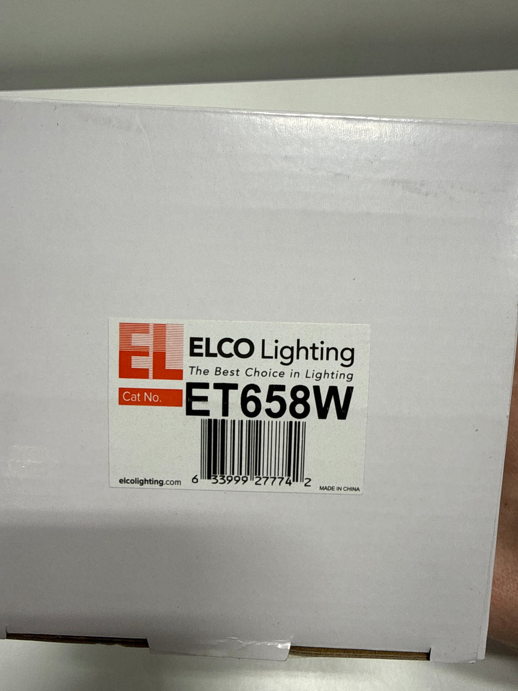 Elco Et658 75W Line Voltage Par30 Solid Par Classic Fixture - White