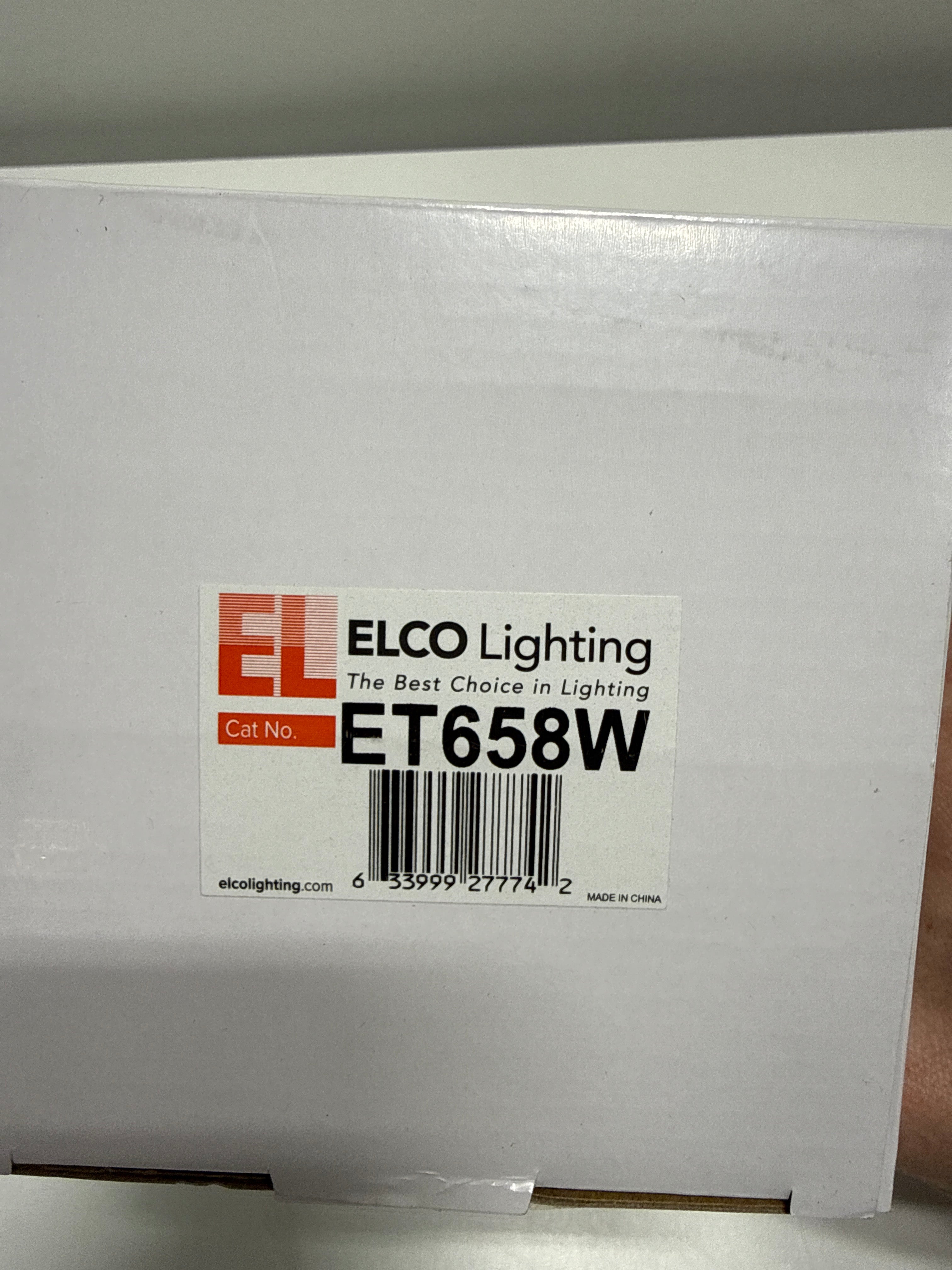Elco Et658 75W Line Voltage Par30 Solid Par Classic Fixture - White