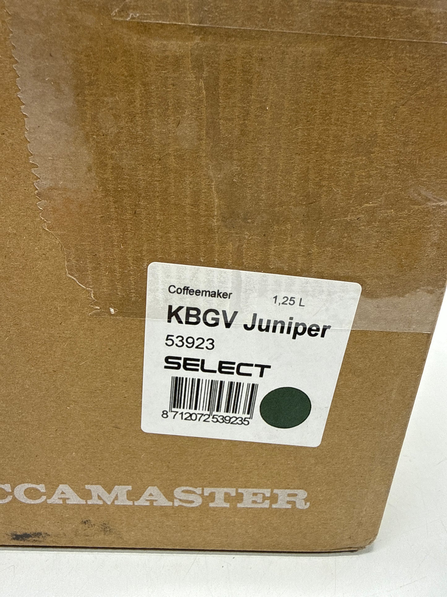 Technivorm Moccamaster 53923 KBGV Select 10-Cup Coffee Maker, Juniper, 40 ounce, 10-Cup, 1.25L