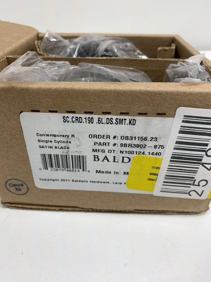 Baldwin Reserve SCCRD190S Single Cylinder Contemporary Round Deadbolt with 6AL Latch
