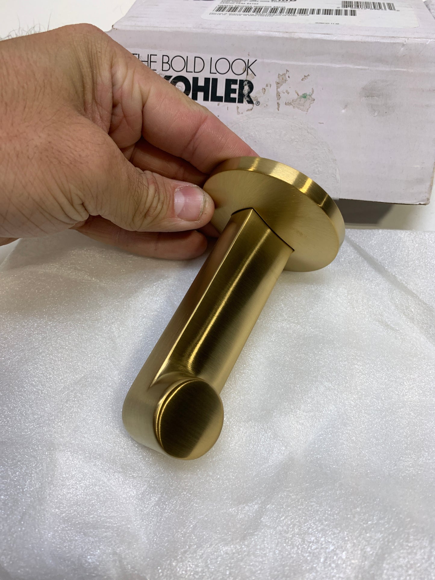 KOHLER Components Robe Hook Brushed Brass