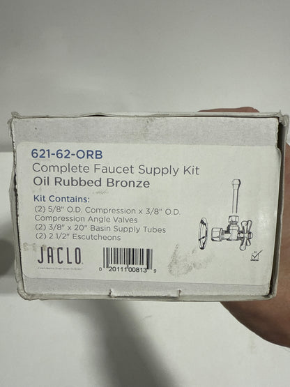 Jaclo 621-62-ORB 5/8" OD x 3/8" OD Faucet Supply Kit, Oil Rubbed Bronze